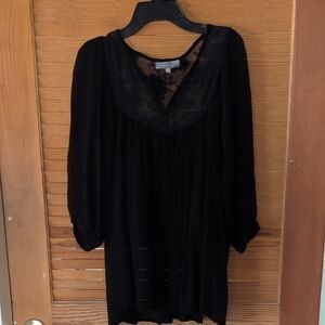 Elegant Black Lace Blouse